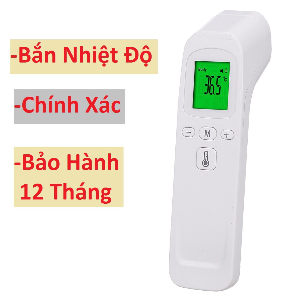 Nhiệt kế điện tử -nhiệt kế hồng ngoại độ chính xác cao - màn hình LED- hỗ trợ đo nhiệt độ cơ thể và đồ vật chuẩn xác