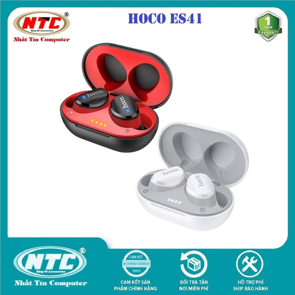 Tai nghe Bluetooth TWS Hoco ES41 Clear sound BT V5.0 Pin dùng tới 5H - Hàng chính hãng