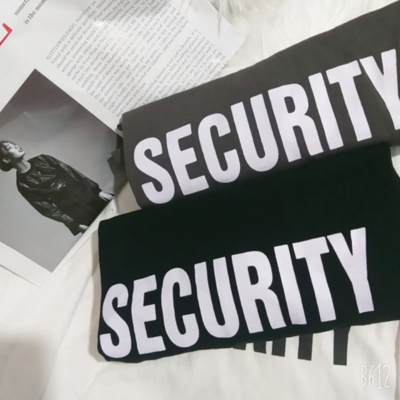 Áo phông 3158,áo thun tay lỡ from rộng chất cottong in hình chữ SECURITY | BigBuy360 - bigbuy360.vn