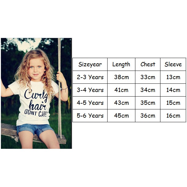 Áo thun tay ngắn in chữ cho bé gái