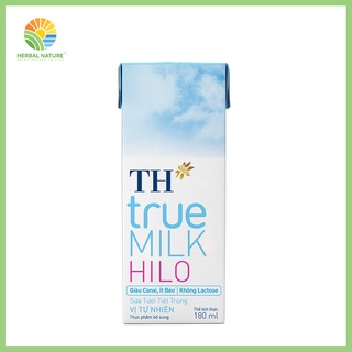  Sữa Tươi Tiệt Trùng Vị Tự Nhiên Th True Milk Hilo 180Ml 