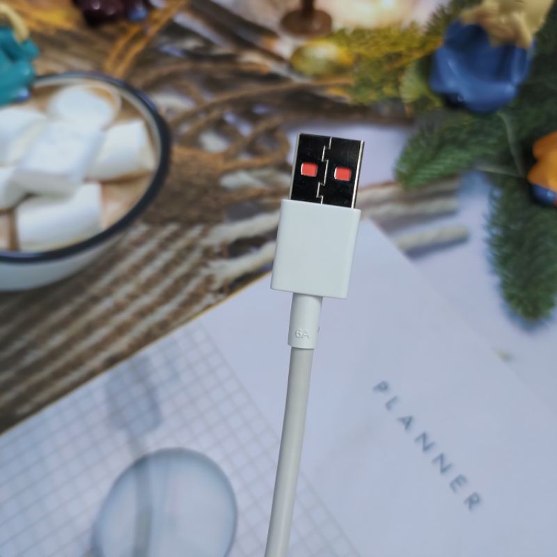 Cáp Sạc Nhanh Xiaomi Black Shark 6A Đầu USB To Type - C Hỗ Trợ Sạc Nhanh Đến 120w