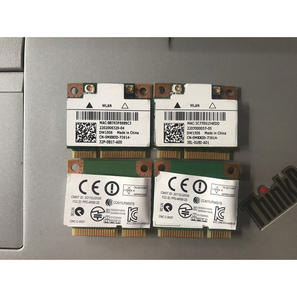 Card không dây băng tần kép Intel AC 7260 / Dell DW 1506