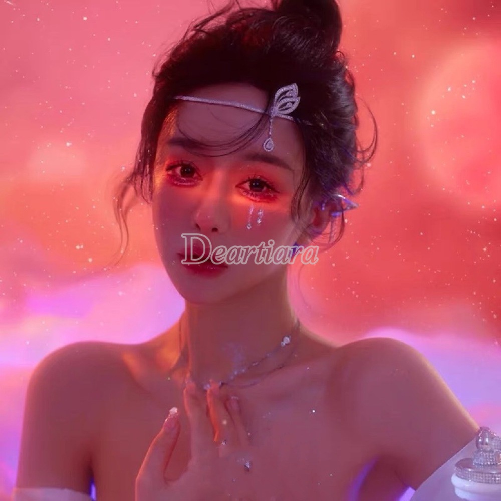 Mới Băng Đô Cài Tóc Hình Bướm Đơn Giản Dành Cho Cô Dâu