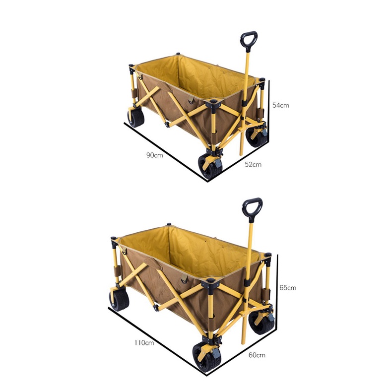 Xe kéo, đẩy du lịch, cắm trại, dã ngoại mini gấp gon thương hiệu MountainHiker nội địa Trung- Tải trọng 200kg