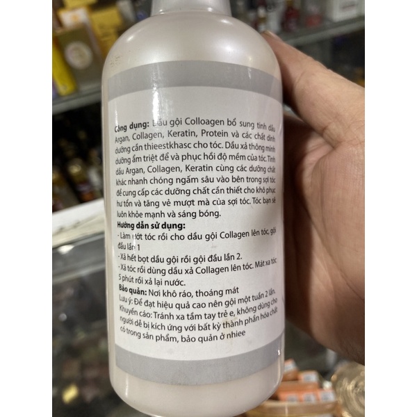 Dầu gội đầu  dầu  xả phục hồi  siêu mềm mượt REDLIFE nano collagen dữ màu tóc nhuộm
