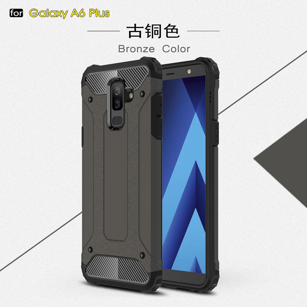 Samsung Galaxy A6 A6 Plus 2018/J8 2018/A9 Star Lite Armor TPU+PC Hard Phone Case