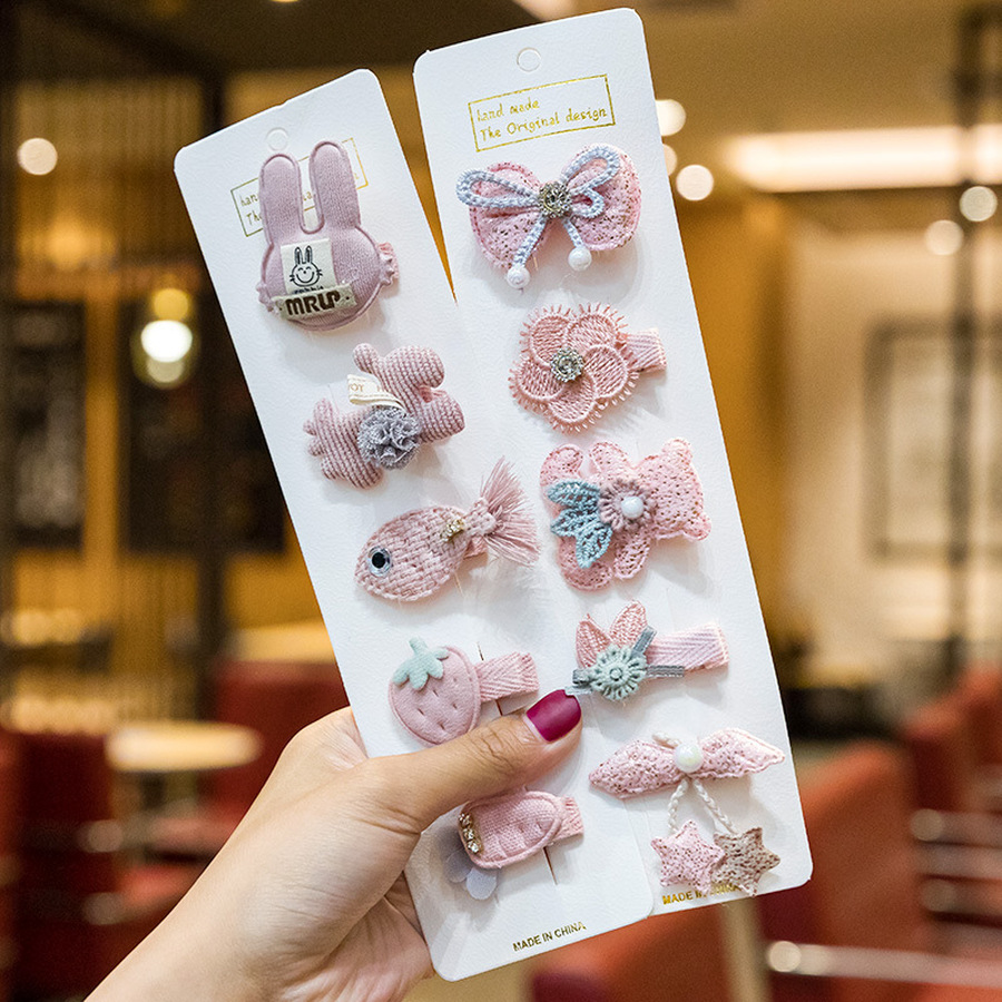 Set 5 Kẹp Tóc Đáng Yêu Cho Bé Gái