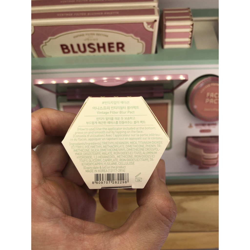 (Phiên bản giới hạn) Phấn phủ dạng nén che phủ lỗ chân lông Innisfree Vintage Filter Blur Pact 3.7g | BigBuy360 - bigbuy360.vn