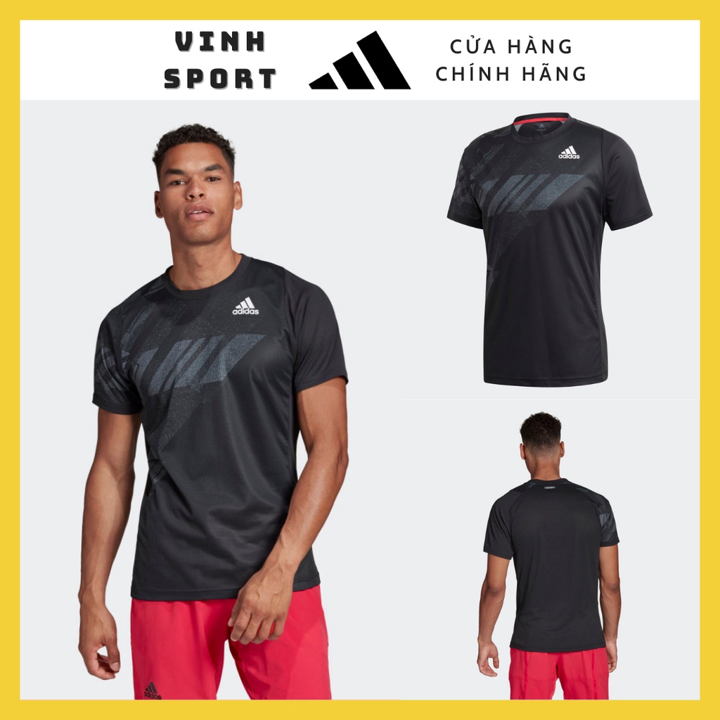 Áo Thun Nam TENNIS Adidas HỌA TIẾT IN FREELIFT HEAT.RDY áo phông thể thao GG3746 (Size từ 70-95kg)