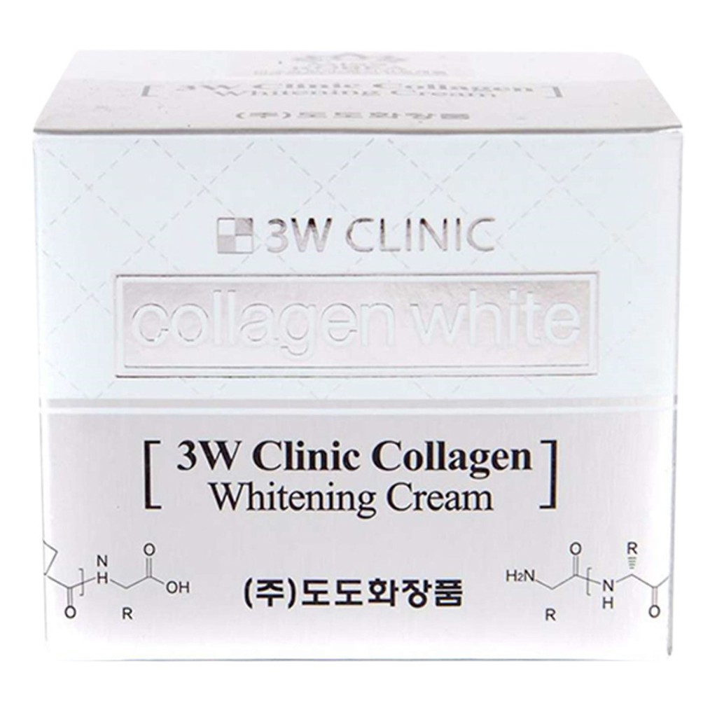 Kem dưỡng trắng da chống lão hóa Collagen 3W CLINIC COLLAGEN WHITEINING CREAM 60ml - Hàn Quốc Chính Hãng