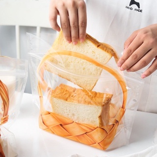 20 túi zip đựng bánh mì hình giỏ quà