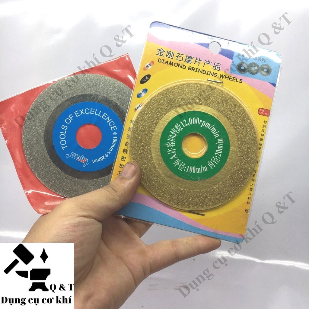 Đá mài kim cương , Đá mài kính  đá quý  cẩm thạch 100mm