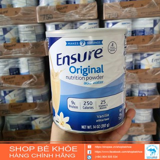 Sữa ensure mỹ 397gr - mẫu mới