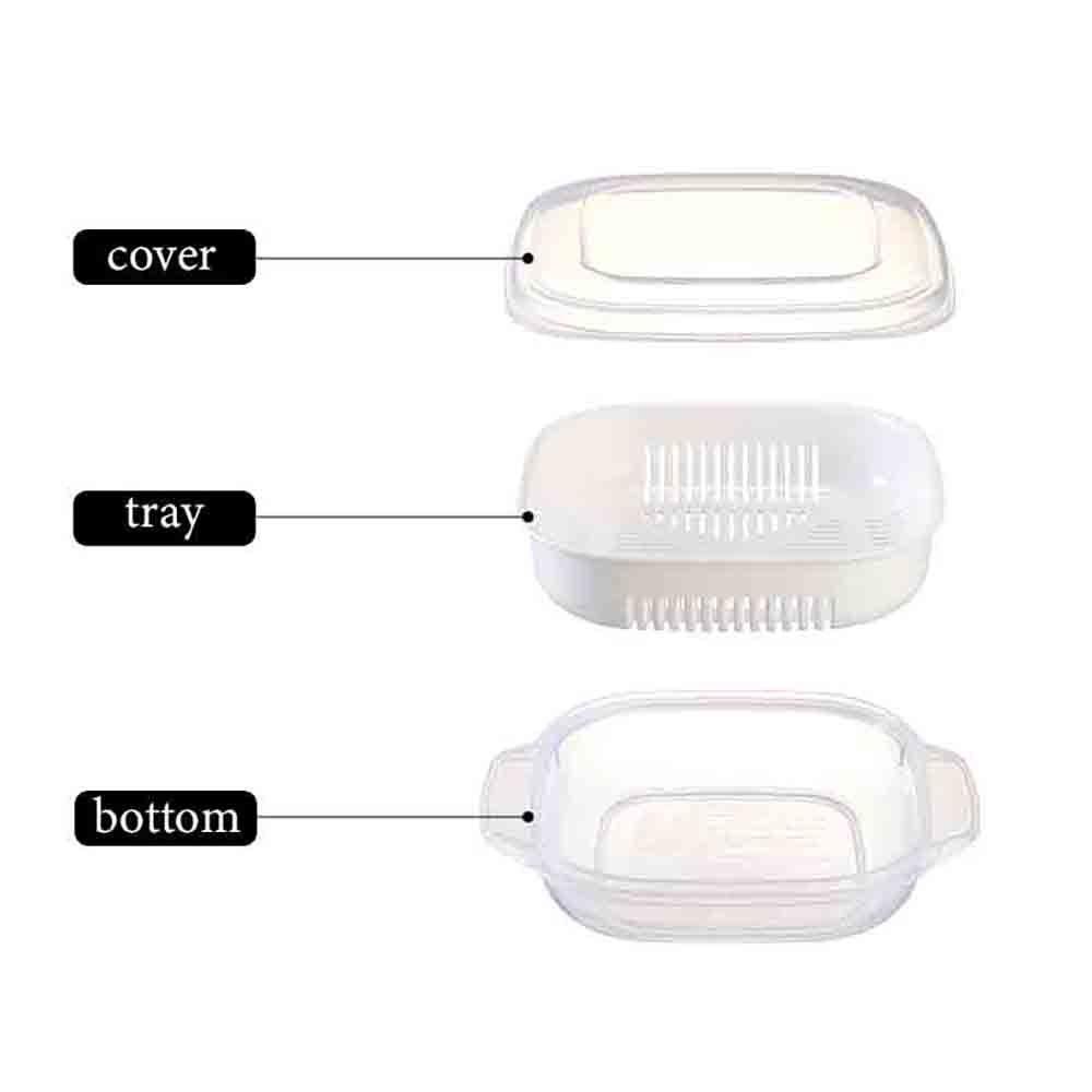 Hộp Đựng Cơm Trưa Bằng Nhựa PP Trong Suốt Có Nắp Đậy Thân Thiện Với Môi Trường