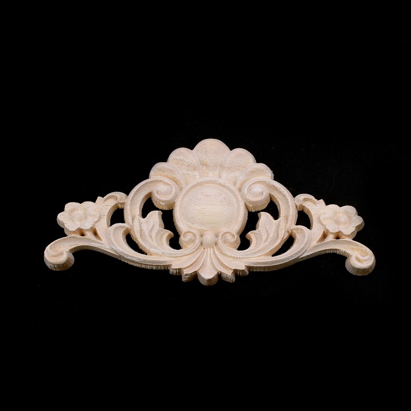 1 phụ kiện trang trí nội thất bằng gỗ chạm khắc họa tiết cổ điển kích thước 18 * 8cm | BigBuy360 - bigbuy360.vn
