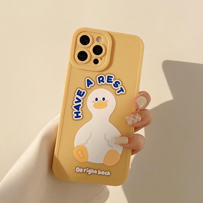 (SIÊU RẺ) Ốp lưng iphone vàng vịt trắng rest 6/6plus/6s/6splus/7/7plus/8/8plus/x/xr/xs/11/12/13/pro/max/plus/promax