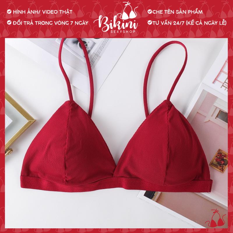 Áo bra nữ đệm mỏng không gọng freesize màu đen/ trắng/ đỏ/ da/ hồng Bra015