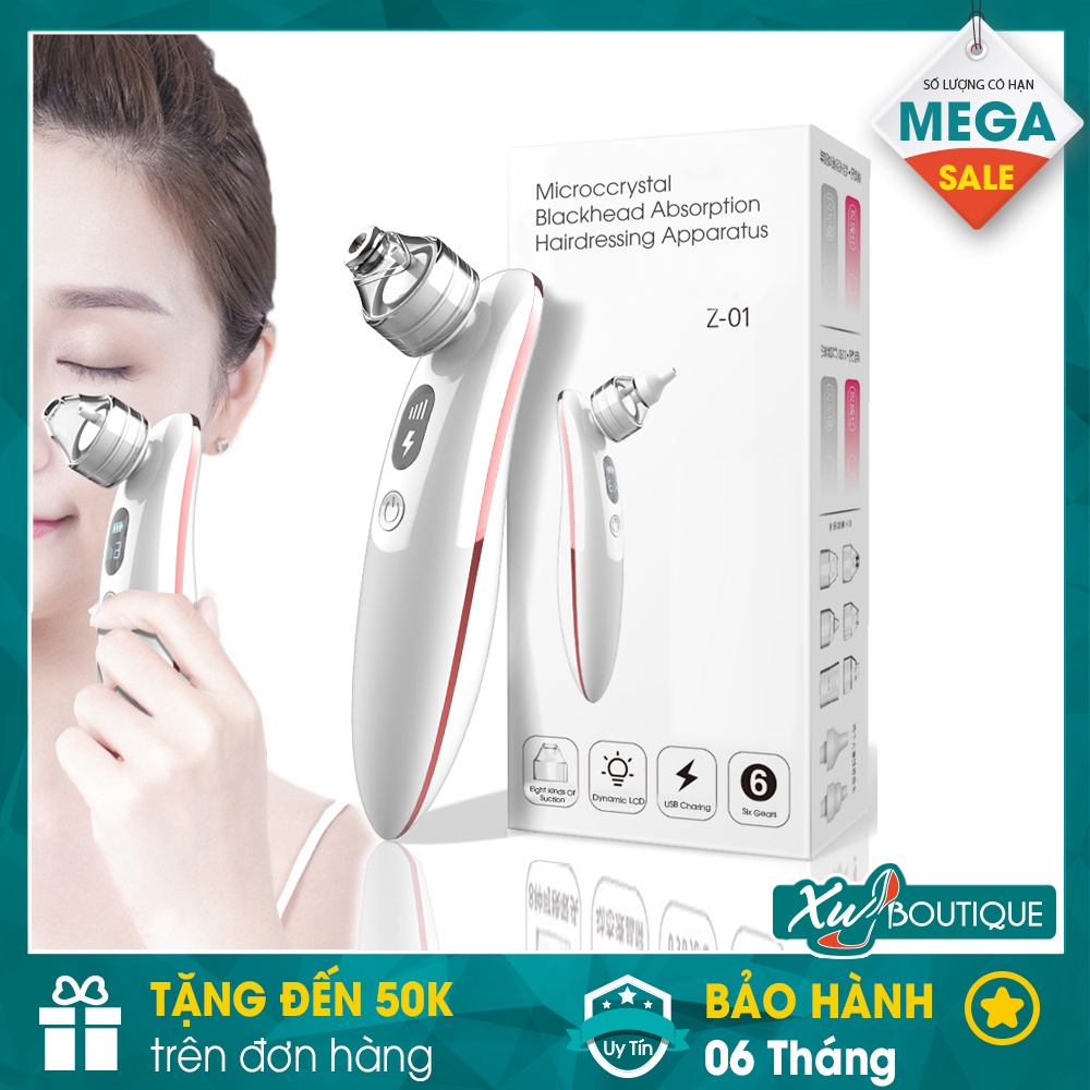 Máy Hút Mụn Cầm Tay Z-01, Kiêm Máy Hút Mũi Trẻ Em 6 Cấp Độ