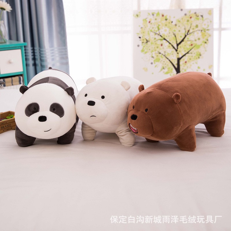 Mô hình gấu nhồi bông We Bare Bears độc đáo và dễ thương