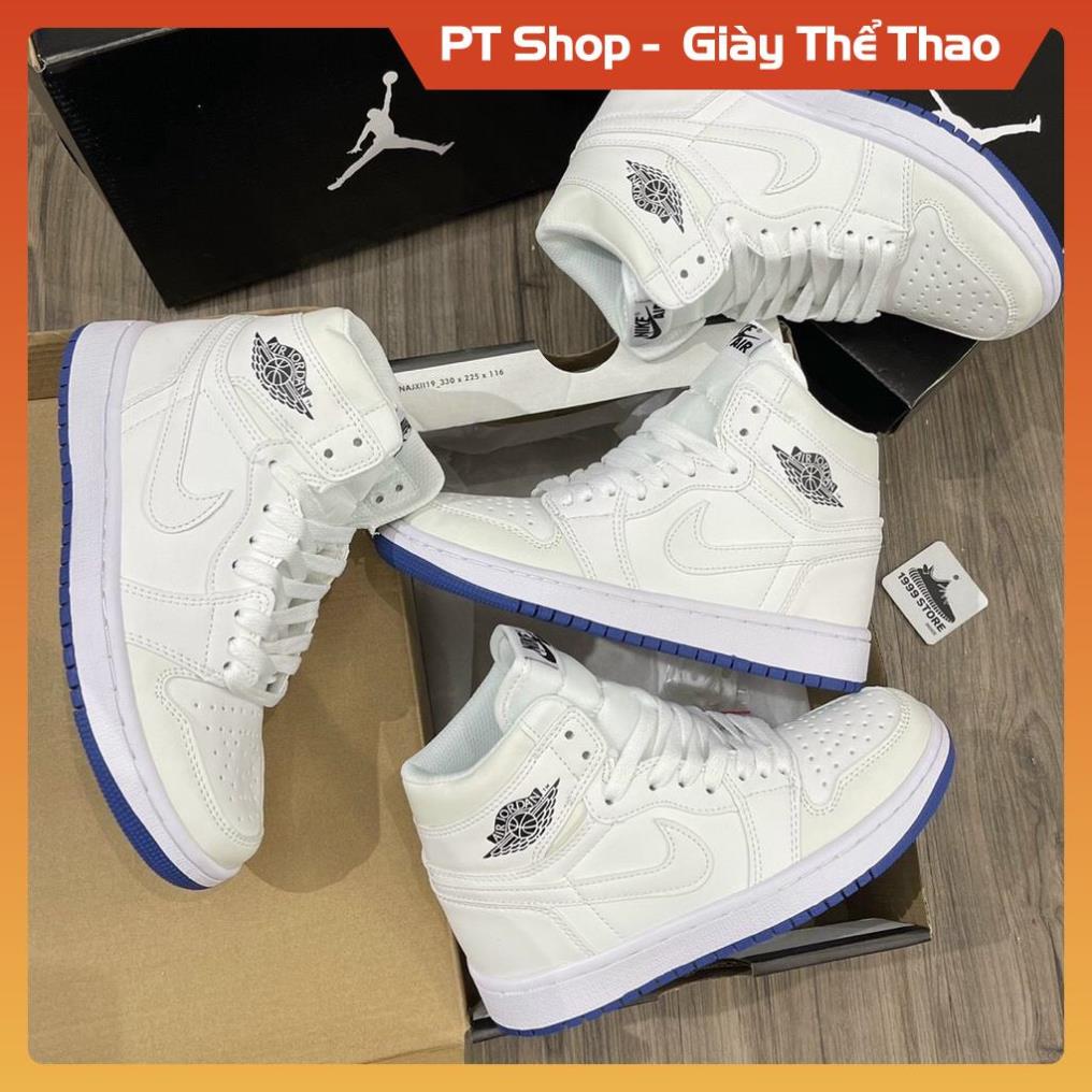 PT Shop [FreeShip+ Hàng Xịn] Giày Jordan trắng cao cổ đổi mầu mới, Giầy JD1 trắng chuyển màu Hót trend , Giày Sneaker