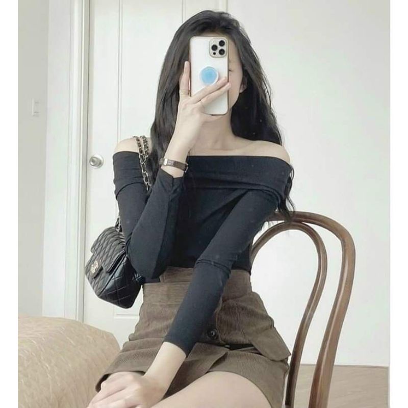 SET ÁO GÂN BẸT VAI TD x CHÂN VÁY ❤️