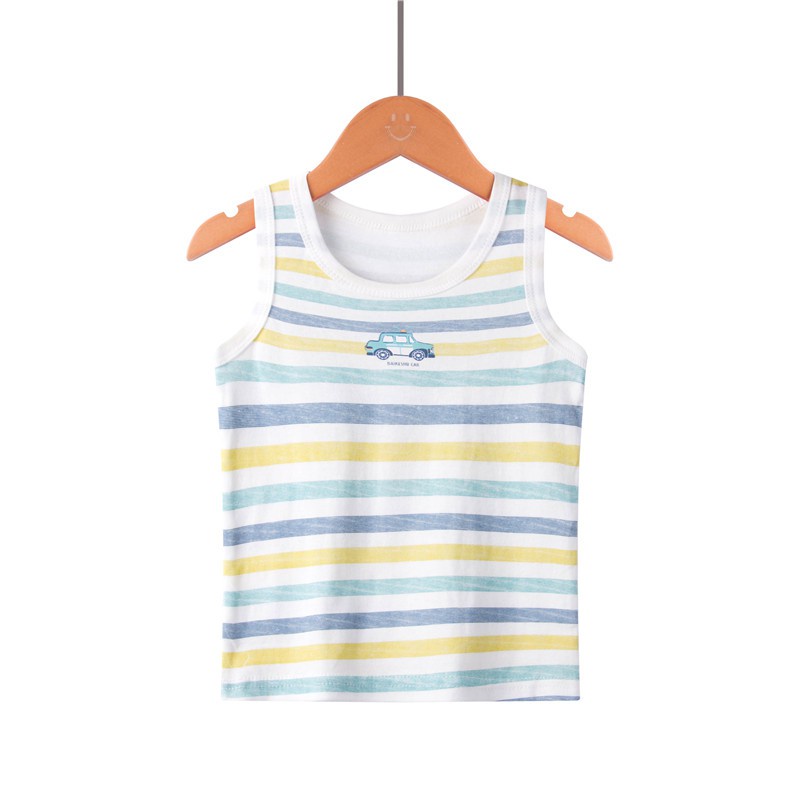 Áo Ba Lỗ Cotton Thời Trang Mùa Hè Dành Cho Bé Trai 100-160cm