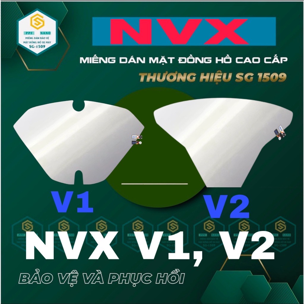 FILM DÁN ĐÈN XE NVX V2, PPF DÁN ĐÈN XE BẢO VỆ CHOÁ ĐÈN, CHỐNG TRẦY MẶT ĐỒNG HỒ, LÀM ĐẸP XE NVX