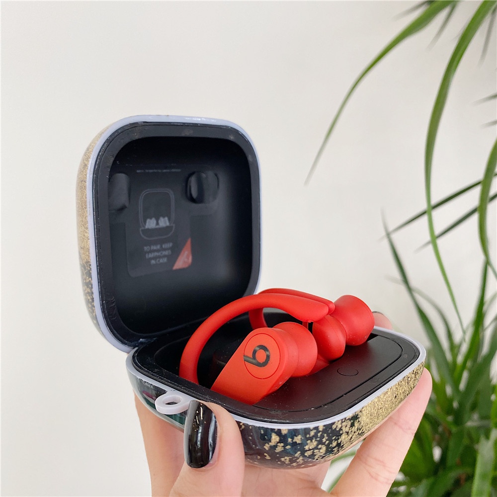 Hàng CÓ SẴN! Áo khoác nam Vỏ bảo vệ hộp sạc tai nghe BEATS POWERBEATS PRO bằng Pc cứng họa tiết đá hoa cương bóng