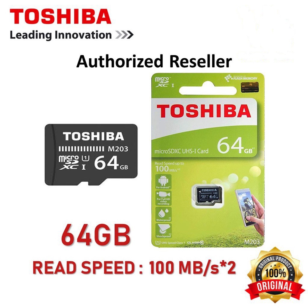 Thẻ nhớ Toshiba Micro SD 64Gb Cho Camera Hành Trình Cam IP Điện thoại Thẻ Nhớ 64Gb Chính Hãng Rẻ