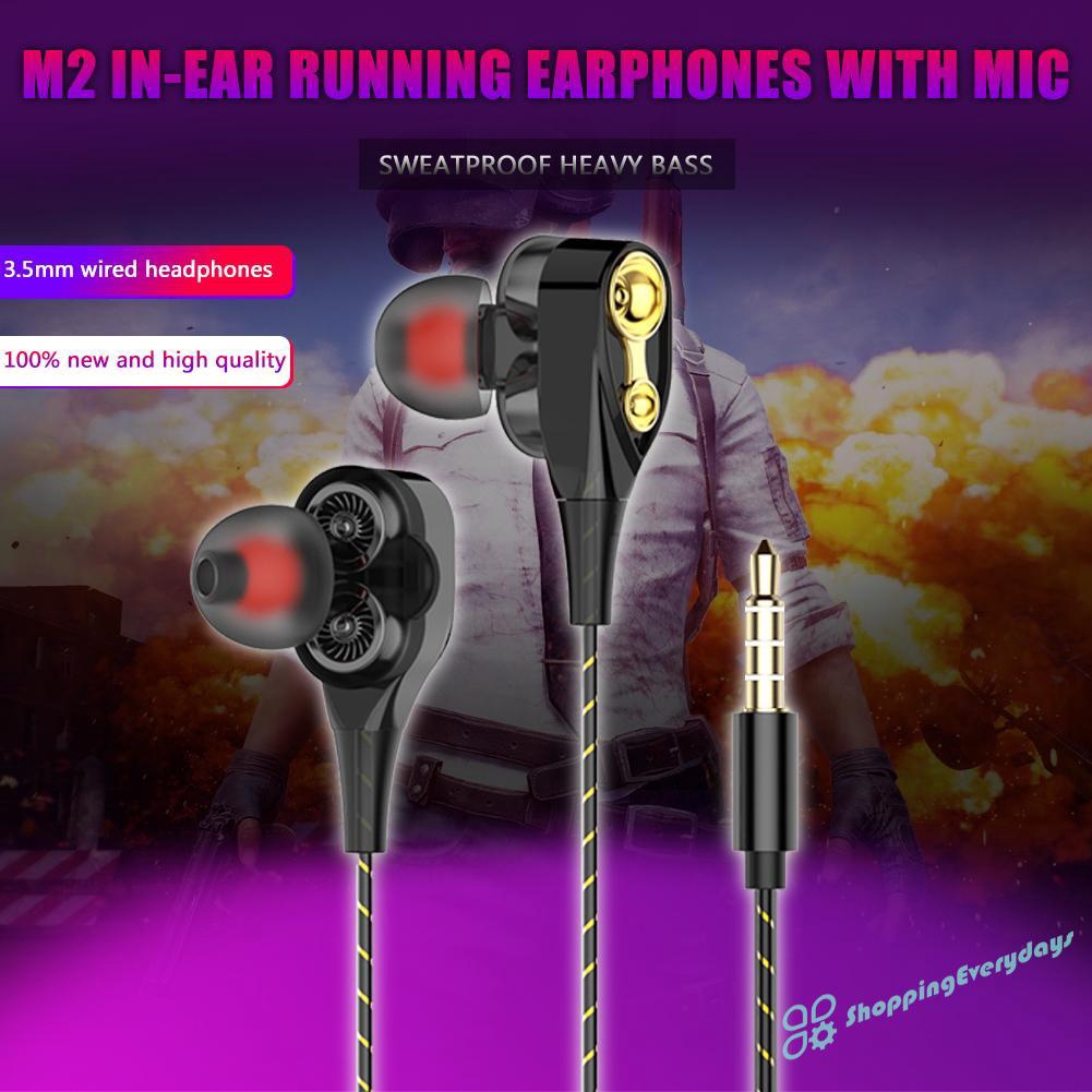 Tai Nghe Nhét Tai Jack 3.5mm Bass Trầm Có Micro Tiện Dụng