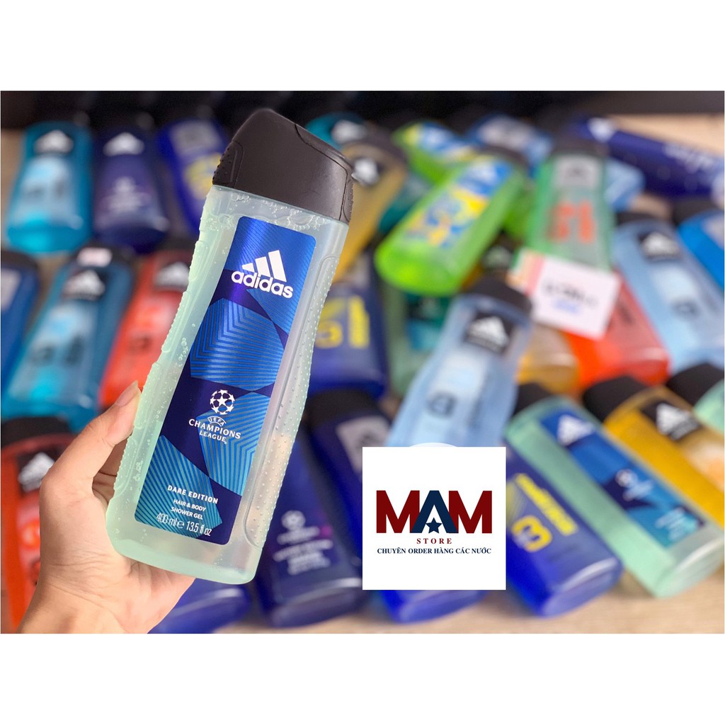 ADIDAS DẦU GỘI SỮA TẮM SỮA RỬA MẶT 3 IN 1 ADIDAS 400ML