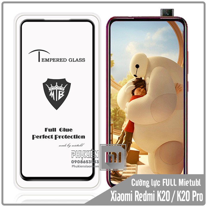 Kính cường lực Xiaomi Redmi K20 / K20 Pro Full viền MIETUBL