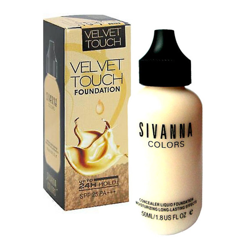 Sivanna Colors Velvet Touch Foundation SPF25 PA+++  HF674 Kem nền SIVANNA Velvet Touch Concealer kiểm dầu và chống nắng