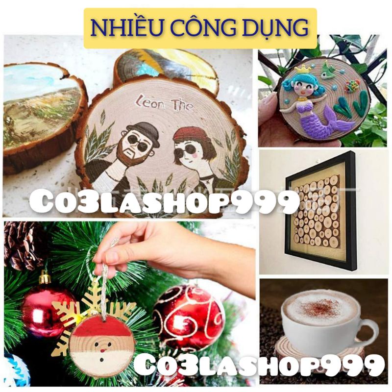 sỉ 100 miếng gỗ vẽ trang trí, handmade,treo tường,lót ly,có lỗ,không lỗ, bán theo phân loại