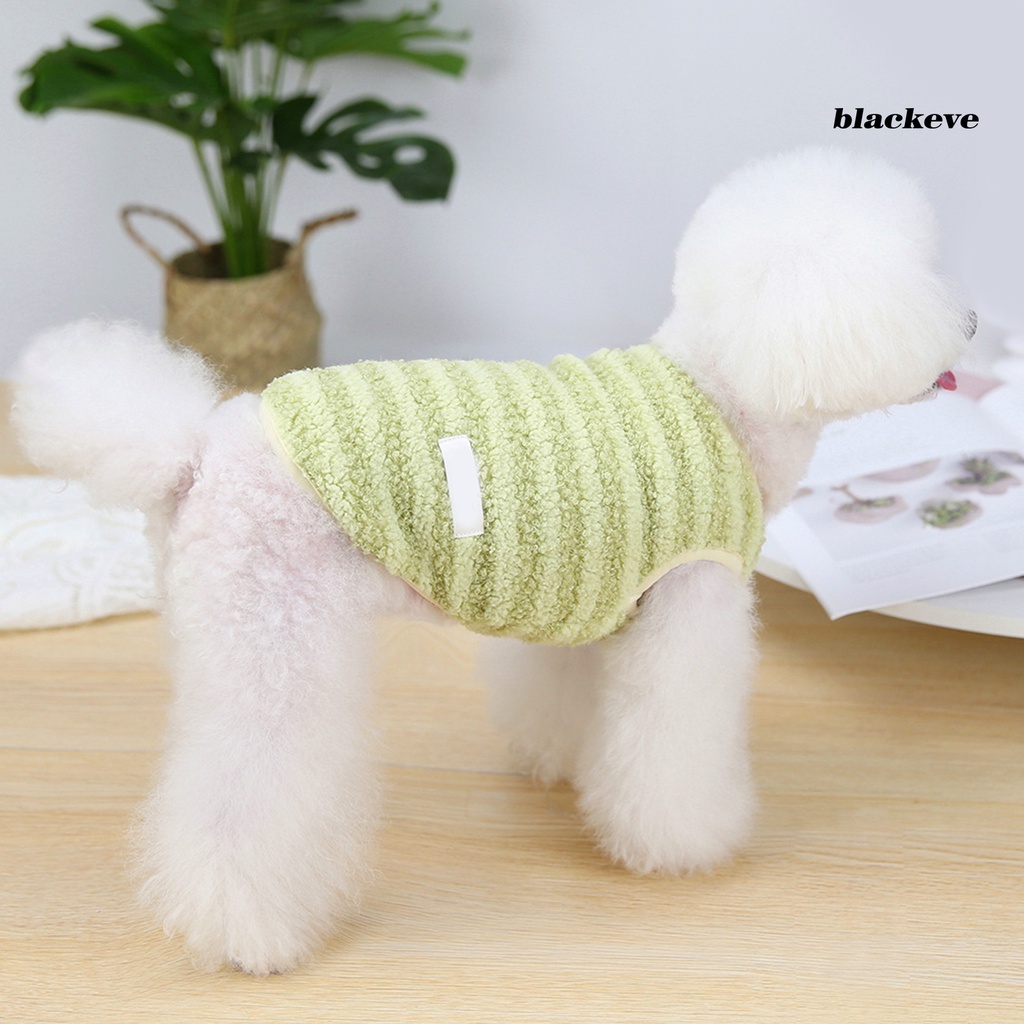 Áo giữ ấm họa tiết kẻ sọc chất liệu thân thiện với làn da thoải mái dành cho thú cưng