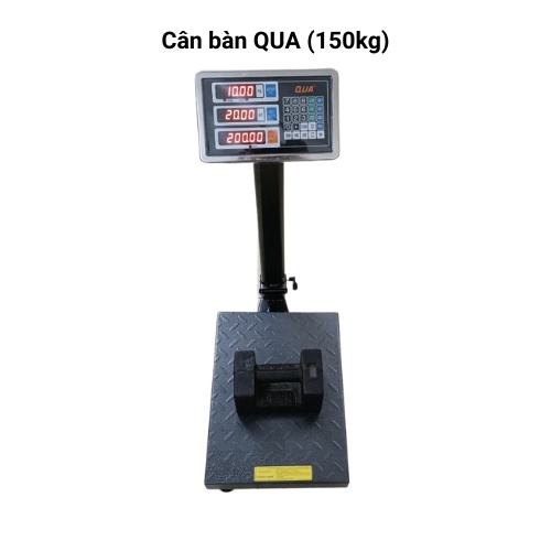 [ BẢO HÀNH 24 THÁNG ] Cân tính tiền điện tử cân bàn QUA ( 100kg&amp;150kg ) được làm bằng sơn tĩnh điện cao cấp