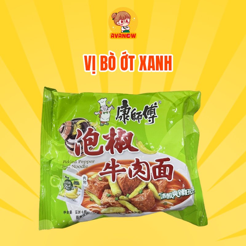 Mì tôm hiệu thầy Khang 110g 🍣 Avanow 🍣 đồ ăn vặt ngon | BigBuy360 - bigbuy360.vn