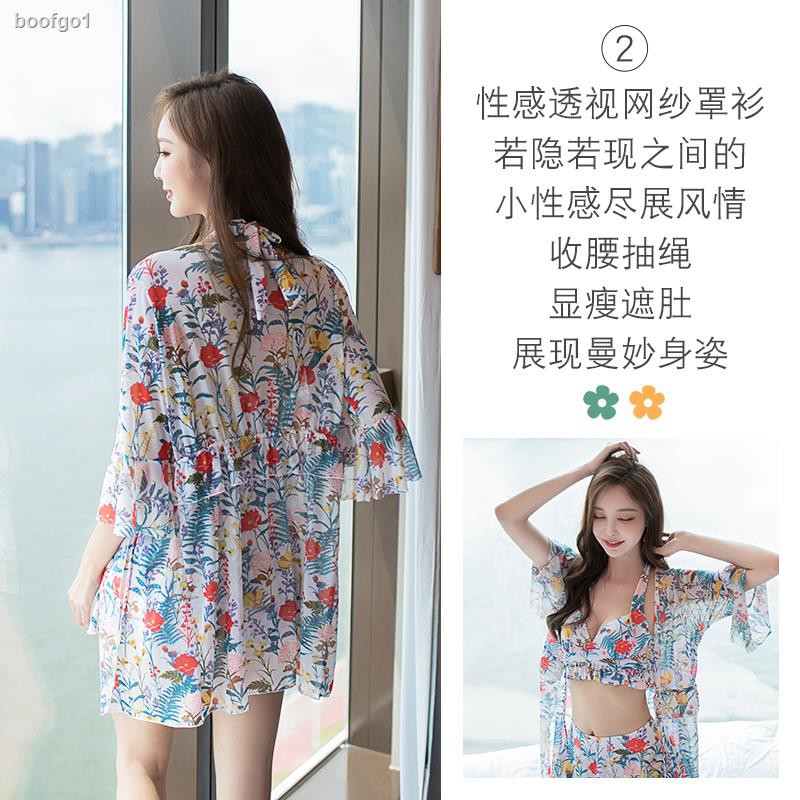 Set Đồ Bơi Ba Mảnh Kèm Áo Khoác Mỏng Quyến Rũ Cho Nữ | BigBuy360 - bigbuy360.vn