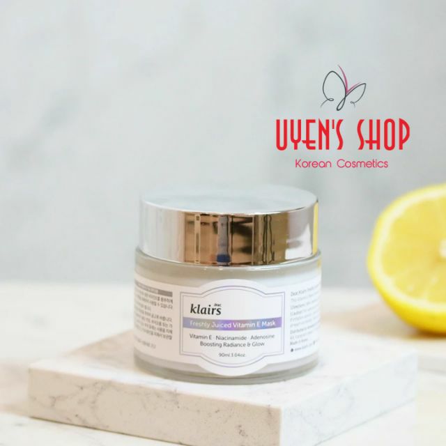 Mặt nạ ngủ Klairs Freshly Juiced Vitamin E Mask