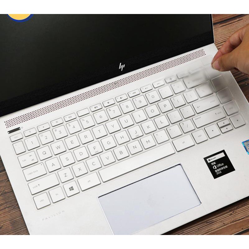 D.f. Vỏ bảo vệ bàn phím máy tính HP Pavilion 14 Series 14q-cs0001TX I5-8250U bằng silicon nhiều màu sắc