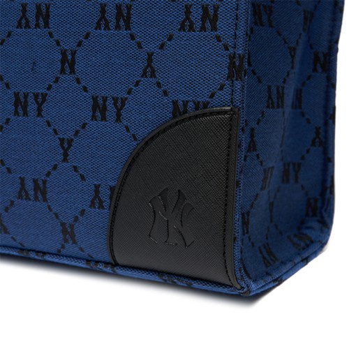 Túi Xách MLB Monogram Diamond Jacquard Shopper Bag 3AORL021N-50BLD Xanh Blue - Inbox shop trước khi đặt hàng