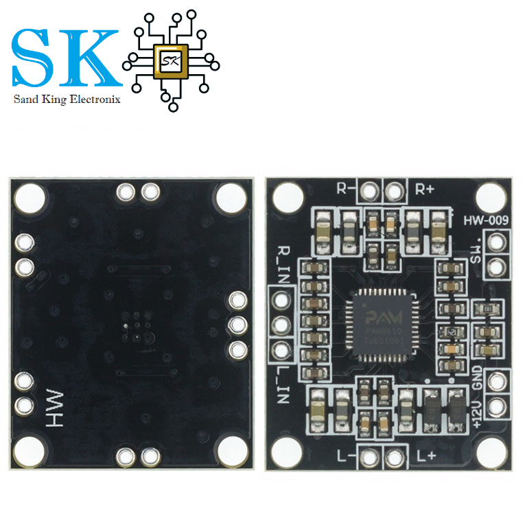 Bo mạch khuếch đại công suất kỹ thuật số PAM8610 class D mini âm thanh nổi kênh đôi 2x15w