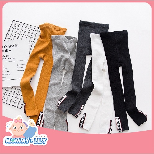 Quần legging len dáng viền thể thao