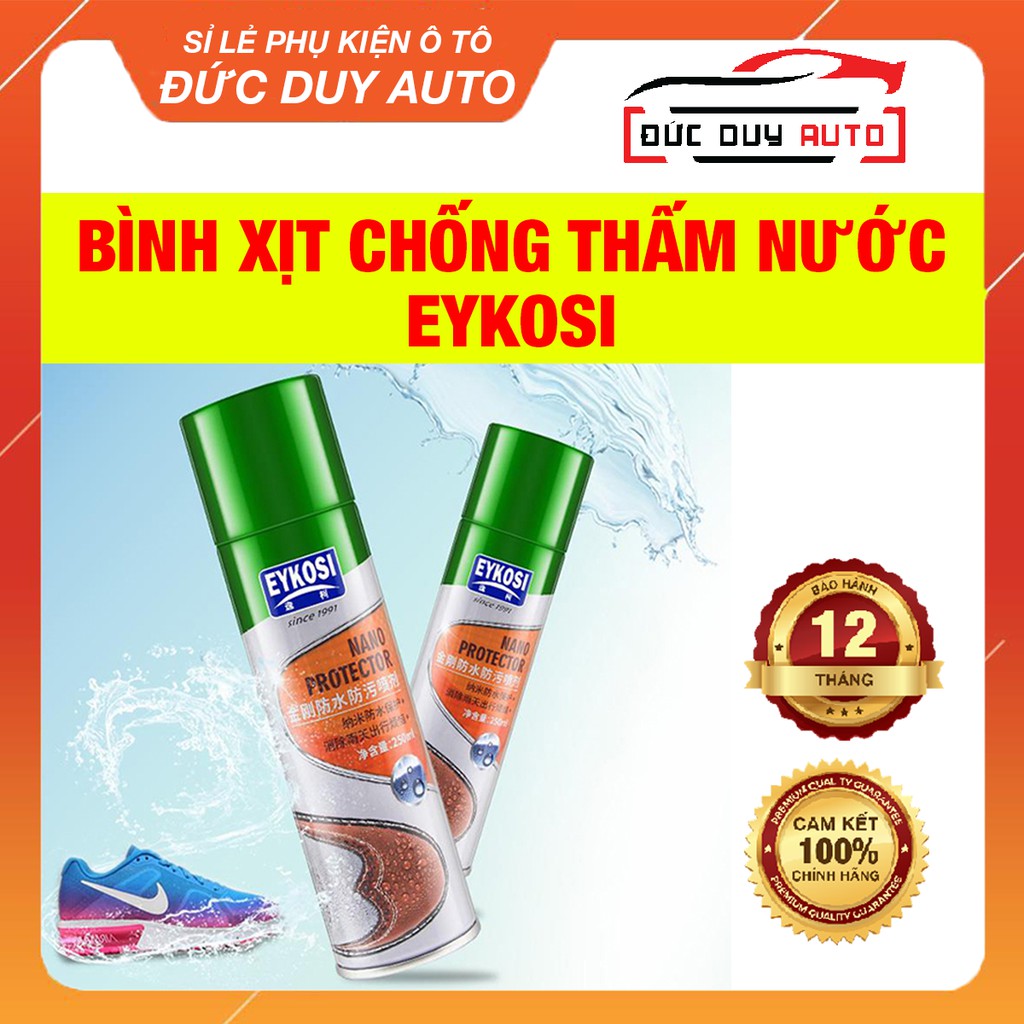 Bình xịt nano chống thấm nước Eykosi 250ml bảo vệ giày khỏi ướt(Mẫu Mới)