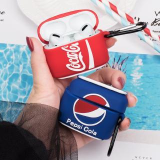 Cola Shape Painted Earphone Case For Apple Airpods Pro Charging Box Soft Silicon Protective Cover
