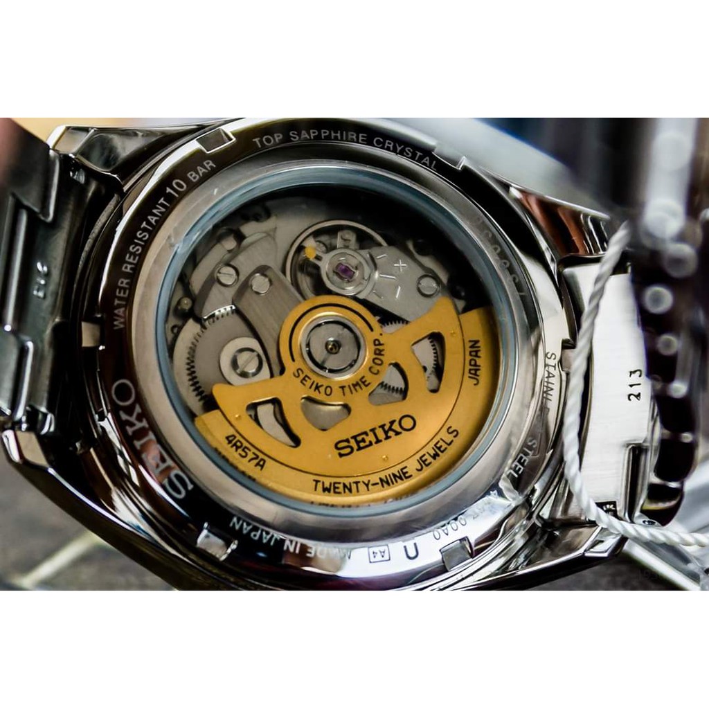 Đồng hồ nam chính hãng Seiko Presage Reserve Indicator SSA303J1 - máy cơ - kính Sapphire