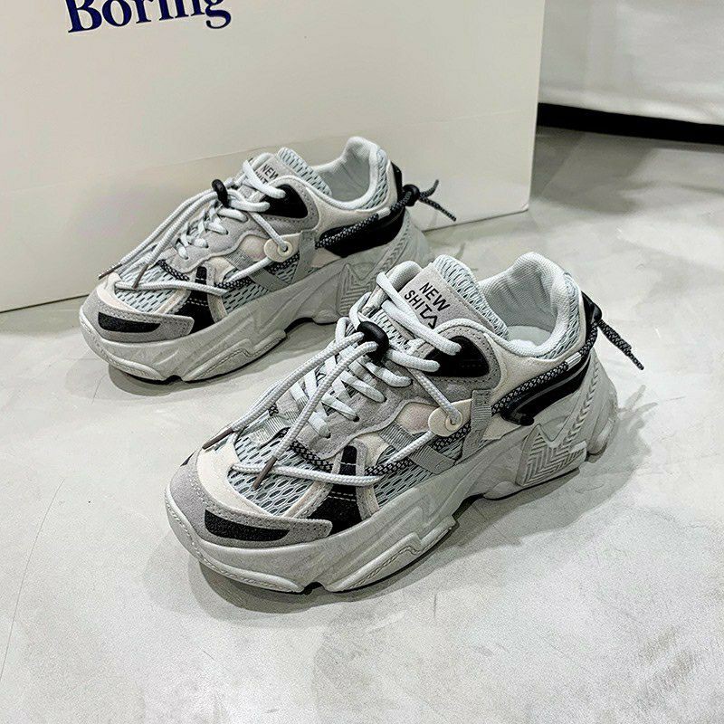 ( 3 MÀU ) Giày thể thao nữ phản quang lưới đế cao êm chân cực đẹp , giày nữ thời trang hot trend giá rẻ cực chất