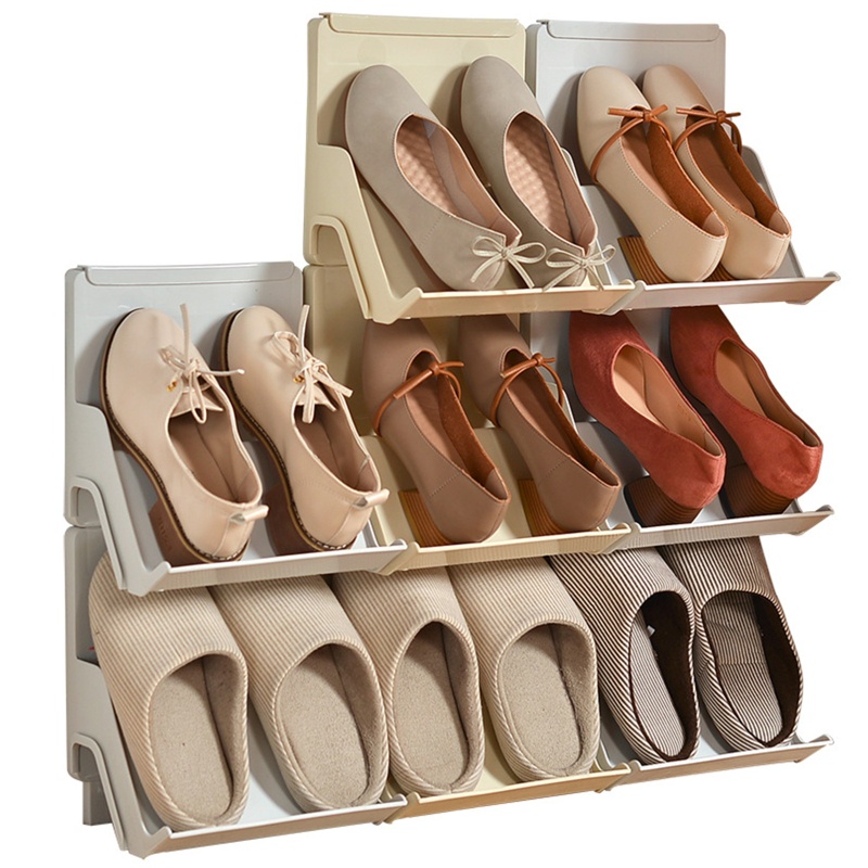 Kệ Để Giày Dép Nhiều Tầng Lắp Ráp Chống Bụi Bảo Vệ Phòng Ngủ / Tắm