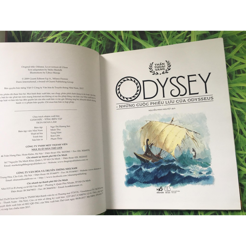 Sách - Thần Thoại Vàng - Odyssey - Những Cuộc Phiêu Lưu Của Odyssey Gigabook